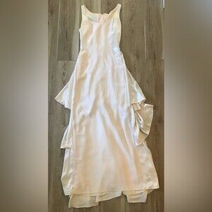 Vintage Loralie Original Satin Formal Maxi Dress 10